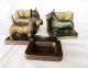Frankart Scottish Terrier Scottie Dog Pin Desk Tray And Bookends Metalware photo 2