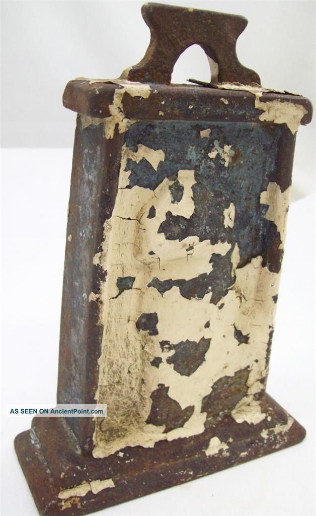 Antique Rare Chimney Rock Doorstop Mountains Of Nc Cast Ironfrom Estate Metalware photo