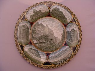 Antique Late 1800 ' S Souvenir Of Chicago Albert Pick & Co.  Plate Masonic Temple photo