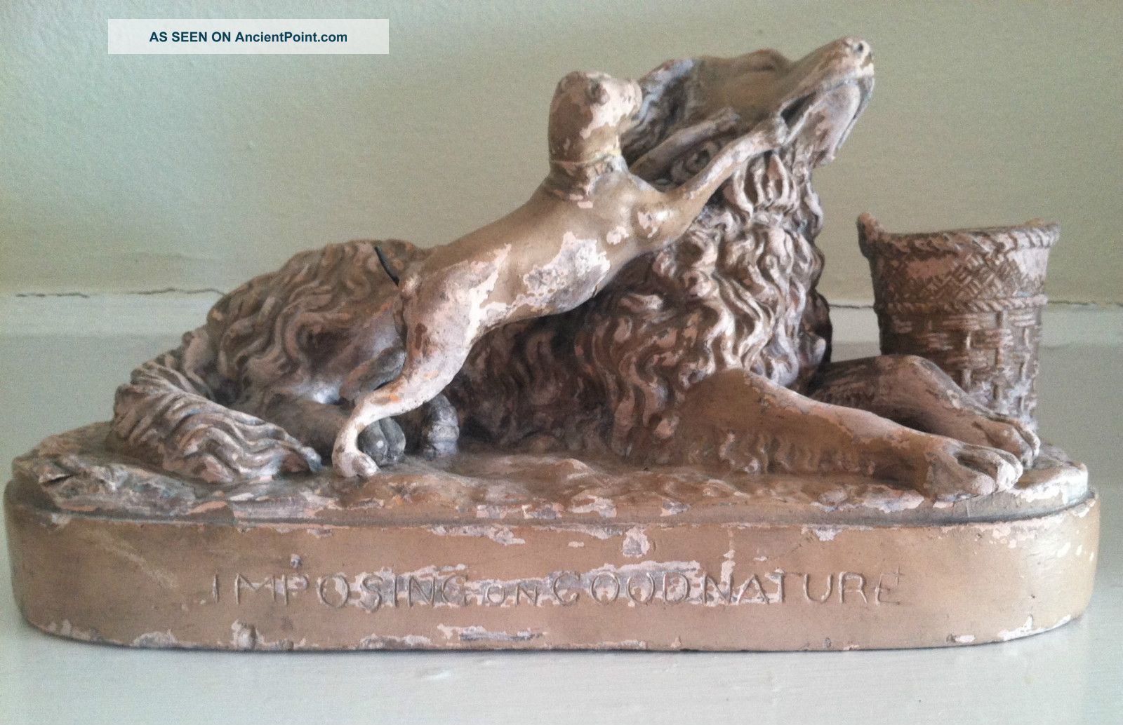 Daniel Chester French (1850 - 1931) Signed Dcv Plaster Cast Figural Group Figurines photo