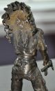 Antique Austrian Bronze Of An Indian By Carl Kauba,  Lurking Scout,  Vienna Metalware photo 4