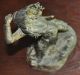 Antique Austrian Bronze Of An Indian By Carl Kauba,  Lurking Scout,  Vienna Metalware photo 8