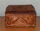 Rare Exclusive Casket Carving Wood Masonic For Jewelry Boxes photo 4