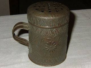 Vintage/antique Decorated Tin Sugar Shaker, photo