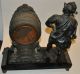 Waterbury Figural Mantel Clock Roman Soldier Clocks photo 7