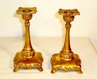 Vintage Or Antique Candle Stands J3 photo