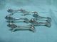 6 French Chromed Knife Rests : Lions Metalware photo 1
