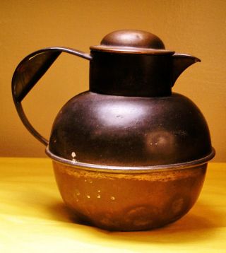 Antique Copper Teapot B23 photo
