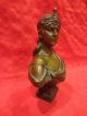 Art Nouveau Bust Of Orient By E Villanis. Metalware photo 1