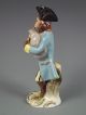 Antique Volkstedt German Porcelain Monkey Band Bagpipe Player Dresden Figurine Figurines photo 4