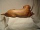 Antique Carved Wood Dog Large 15 Inches Long Nr Carved Figures photo 2