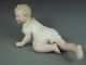 19c Antique German Bisque Piano Baby Figurine Figurines photo 3