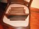 Antique Wooden Cigarette Box Holder With Foldout Door And Graphics Boxes photo 5