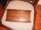 Antique Wooden Cigarette Box Holder With Foldout Door And Graphics Boxes photo 7