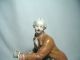 Antique German Figurine Of A Man Holding 2 Birds In Apron Figurines photo 2