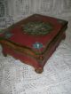 Vintage Florentine Italy Italian Wood Box Gold Gilt Letter Cigarette Box Boxes photo 1