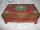 Vintage Florentine Italy Italian Wood Box Gold Gilt Letter Cigarette Box Boxes photo 5