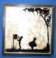 Fisher Silhouette Milkweed Dry Flower Hand - Painted Victorian Boy Mailing Letter Other photo 1