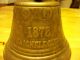 Brass Bell 1878 Saignelegier,  Chiantel Bondeur Cow Bell Made Into House Bell Metalware photo 3