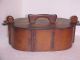 Antique Vtg Rosemaled Folk Art Norway/ Norwegian Wooden Tine/tina Box Signed Boxes photo 10