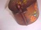 Antique Vtg Rosemaled Folk Art Norway/ Norwegian Wooden Tine/tina Box Signed Boxes photo 3