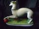 19th Century White Paste Porcelin Whippit Dog Figurine On Base Figurines photo 1