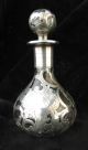 Antique Alvin Sterling Overlay Perfume Bottle,  Perfect,  No Monogram,  Steuben Perfume Bottles photo 1