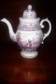 Antique Early 19thc Staffordshire Mulberry Transferware Pearlware Coffee Pot Teapots & Tea Sets photo 1