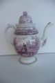 Antique Early 19thc Staffordshire Mulberry Transferware Pearlware Coffee Pot Teapots & Tea Sets photo 4