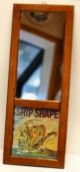 Wood Partition Wall Mirror W 1930’s Spanish Galleon “ship Shape” Label Mirrors photo 1