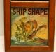 Wood Partition Wall Mirror W 1930’s Spanish Galleon “ship Shape” Label Mirrors photo 2
