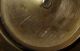 Antique 1854 Th Brass Bowl Inside Carved Flowers On The Bottom Carved Signature Metalware photo 3
