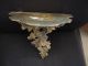 Antique Old Italy Carved Gilt Wood Shelve Rococo Other photo 1