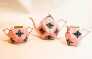 Vintage R.  S.  Prussia Art Deco Teapot Cramer Sugar Bowl photo