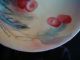 Limoges Jean Pouyat,  Cherries Fruit Hand Painted Plate,  Signed,  7 1/2 