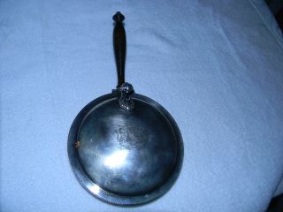 Antique Lancaster Silver Company Bed Warmer With Wooden Handle. photo
