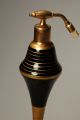 French Art Deco Black Art Glass Devilbiss Perfume Atomizer Atop Lador Music Box Perfume Bottles photo 7