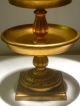Vtg Hollywood Regency Italian Florentine Gilt Gold Wood Tole Tiered Table Lamp Toleware photo 3