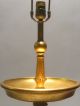 Vtg Hollywood Regency Italian Florentine Gilt Gold Wood Tole Tiered Table Lamp Toleware photo 6