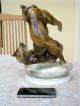 Huge Zsolnay Playing Bears - Hand - Painted - Made In Hungary - 1911 Béla Markup Figurines photo 3