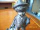 Vintage Heavy Metal Farmer Boy,  Very Collectible,  Unmarked,  Brass? Figurine, Metalware photo 3