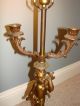Antique Angel With Candelabra Light Brass With Crystal Light L@@k Lamps photo 1
