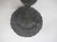 Rare Old Antique Pewter Candle Stick,  Marked & Signed,  8 