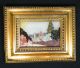 Pietra Dura Plaque Vintage Italian Firenze Italy Landscape Framed Other photo 3