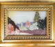 Pietra Dura Plaque Vintage Italian Firenze Italy Landscape Framed Other photo 4