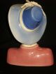 Large Antique Porcelain Art Deco Lady Flapper Bust Figurine Half Doll Rel Figurines photo 6