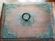 Antique Wooden Box Circa 1890 Hand Crafted Detailed Metal Decoration Boxes photo 2