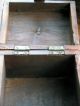 Antique Wooden Box Circa 1890 Hand Crafted Detailed Metal Decoration Boxes photo 5