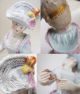 Antique Meissen Card Player Lady Figurine - Dresden German Porcelain Figure Figurines photo 1