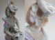 Antique Meissen Card Player Lady Figurine - Dresden German Porcelain Figure Figurines photo 4